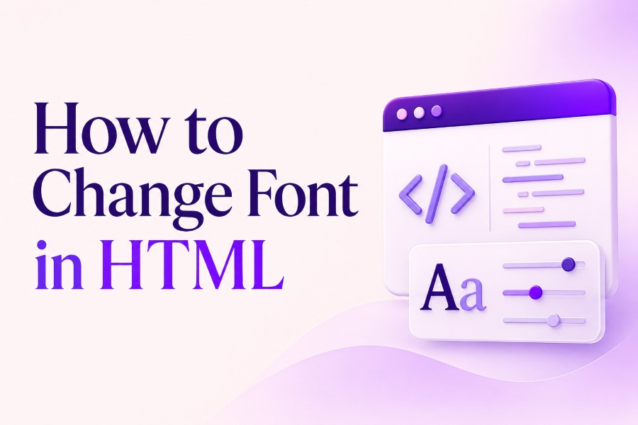 how to change font in html