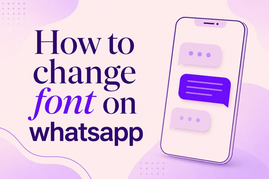how to change font on whatsapp